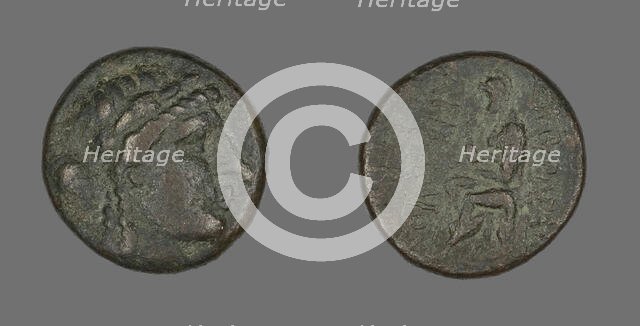 Coin Depicting the God Apollo, 2nd-1st century BCE. Creator: Unknown.