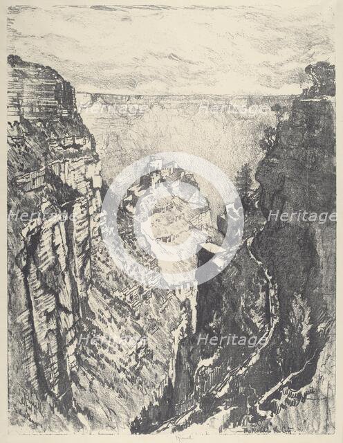 The Bright Angel Trail, 1912. Creator: Joseph Pennell.