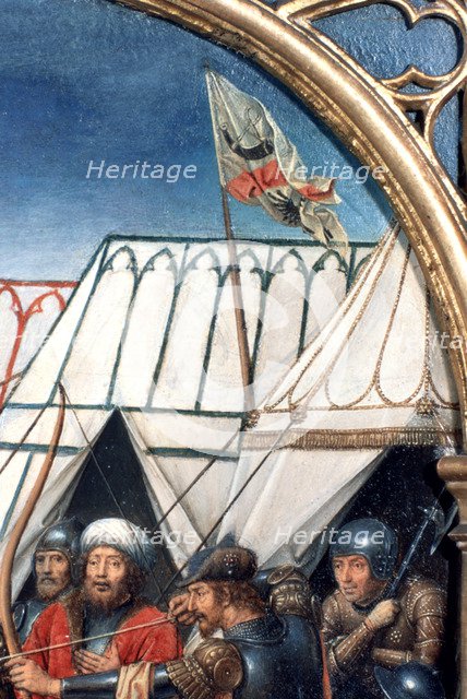 'St Ursula Shrine, Martyrdom at Cologne', Detail, 1489. Artist: Hans Memling