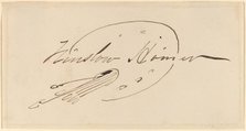 Signature in Palette. Creator: Winslow Homer.