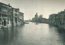 Grand Canal and Church of Santa Maria della Salute, Venice, Italy, 1927. Artist: Eugen Poppel.