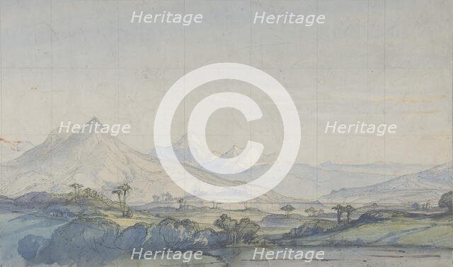 Design for a Stage Set at the Opéra, Paris, 1828-90. Creator: Eugene Ciceri.
