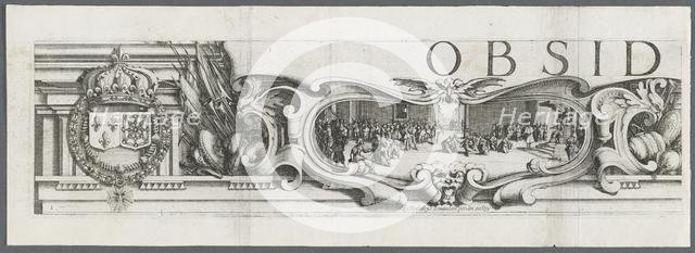 The Siege of La Rochelle: Plate 1, 1628-1630. Creator: Jacques Callot (French, 1592-1635); Abraham Bosse (French, 1602-1676), and.