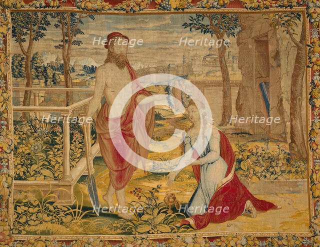 Christ Appearing to Mary Magdalene (Noli Me Tangere), Flanders, 1540/45. Creator: Willem de Pannemaker.