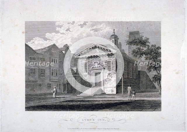 Lyon's Inn, Westminster, London, 1804. Artist: James Sargant Storer
