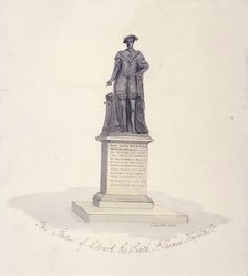 Statue of Edward VI in St Thomas's Hospital, Southwark, London, 1825. Artist: G Yates