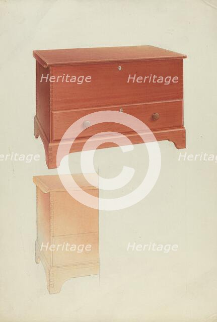 Blanket Chest, 1935/1942. Creator: Alfred H. Smith.