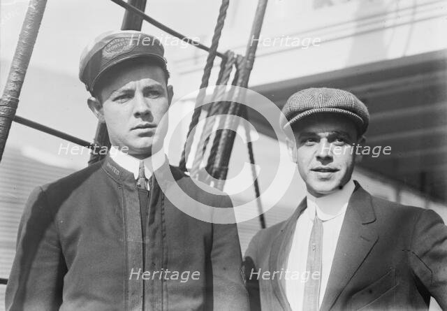 H. Benson & C. Krauter, wireless men on Merida & Princess Anne, between c1910 and c1915. Creator: Bain News Service.