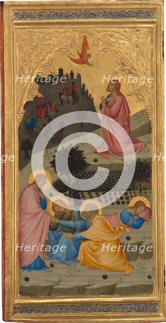 Scenes from the Passion of Christ: The Agony in the Garden [left panel], 1380s. Creator: Andrea Vanni.