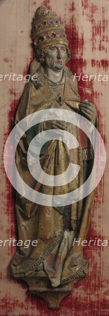 Relief of Pope, German, 15th century. Creator: Unknown.