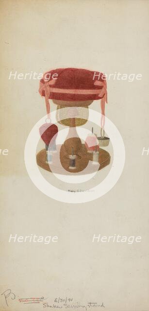 Sewing Stand, 1941. Creator: Mary C. Davidson.