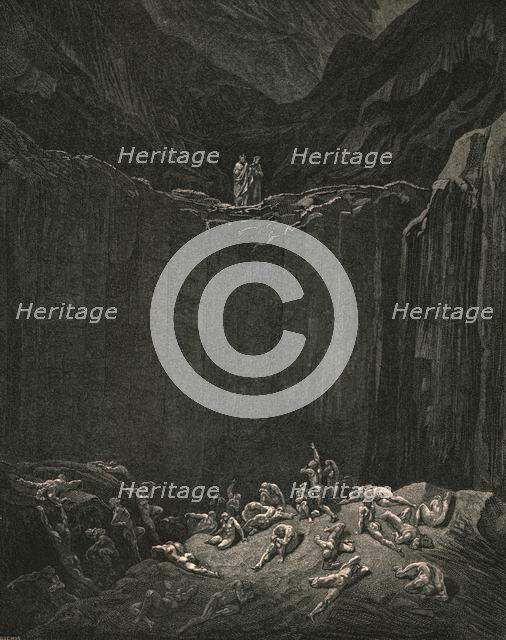 '...all-searching Justice, dooms to punishment the forgers', c1890.  Creator: Gustave Doré.