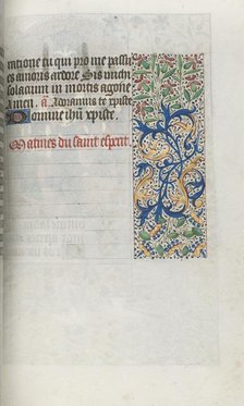 Book of Hours (Use of Rouen): fol. 99r, c. 1470. Creator: Master of the Geneva Latini (French, active Rouen, 1460-80).