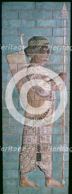 Persian enamelled brick archer, 6th century BC. Artist: Unknown