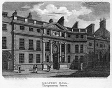 Drapers' Hall, Throgmorton Street, City of London, 1812.Artist: Sands