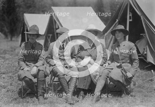 Captain Candace Hewitt, E.R. Hewitt & wife, Lucy Hewitt, 1916. Creator: Bain News Service.