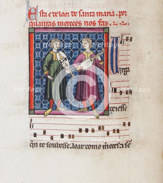 Illustration from the codex of the Cantigas de Santa Maria, c. 1280. Creator: Anonymous.