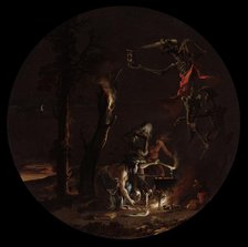 Scenes of Witchcraft: Evening, c. 1645-1649. Creator: Salvator Rosa (Italian, 1615-1673).