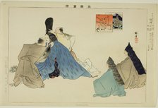 Kashiwa-zaki, from the series "Pictures of No Performances (Nogaku Zue)", 1898. Creator: Kogyo Tsukioka.