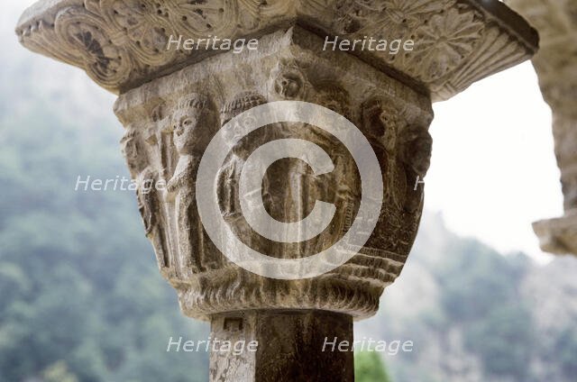 Capital, Monastery of Saint Martin du Canigou, France, 1998. Creator: Unknown.