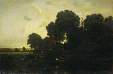 Evening twilight, 1840-1867. Creator: Theodore Rousseau.