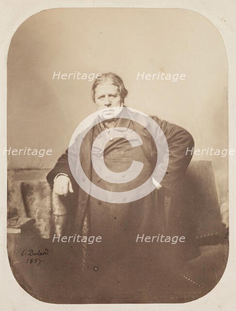 Portrait of Jean Auguste Dominique Ingres, 1857. Creator: Camille Dolard.