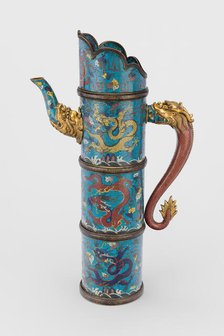 Enamel Ewer (duomuhu), Late Ming/early Qing dynasty, 17th century. Creator: Unknown.