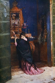 'A Prayer to the Madonna', c1877-1912, (1912).Artist: Maurice Bompard
