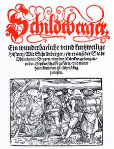 Title page of Schildtberger's Travels c1554. Artist: Unknown