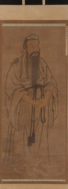 Standing figure of Lü Dongbin, Ming or Qing dynasty, 17th century. Creator: Unknown.