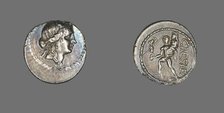 Denarius (Coin) Depicting the Goddess Venus, 47-46 BCE, issued by Julius Caesar. Creator: Unknown.