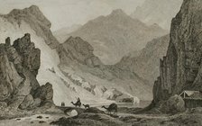 Darial Gorge, Ancient Armenia, 1838. Creator: Vanderburch.