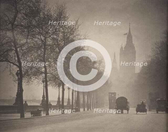 Winter sunshine, 1920s. Creator: Harry Moult.