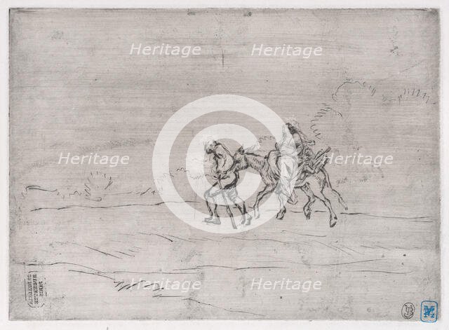 Flight into Egypt, 1848. Creator: Charles Emile Jacque.