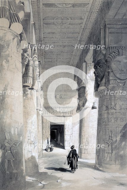 'Temple of Denderah', Egypt, 19th century.  Artist: Henry Pilleau