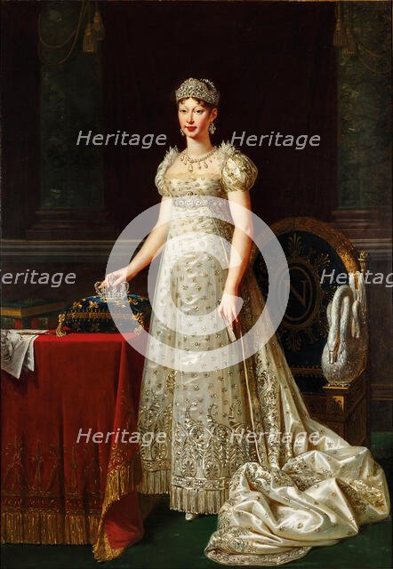 Portrait of the Empress Marie-Louise (1791-1847), 1812. Creator: Lefévre, Robert (1756-1830).
