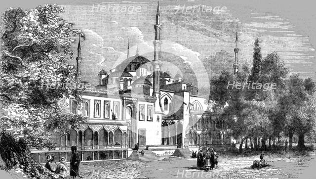 'Grand Mosque of the Sultan Achmet on the Hippodrome at Constantinople', 1854. Creator: Unknown.