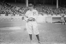 Albert "Cozy" Dolan, Philadelphia NL, at Polo Grounds, NY (baseball), 1913. Creator: Bain News Service.