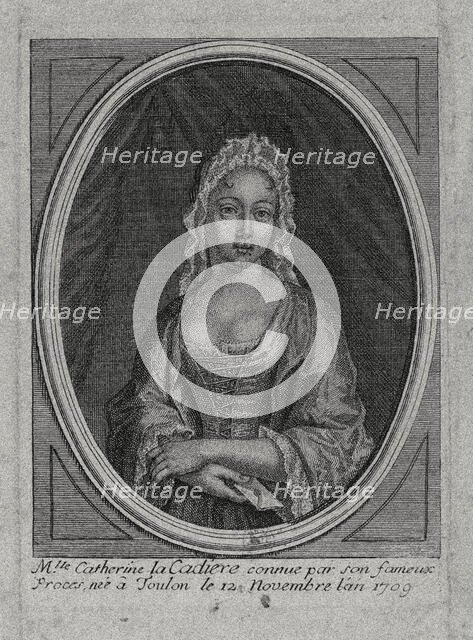 Portrait of Marie Catherine Cadière (1709-1731). Creator: Anonymous.