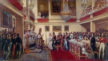 The marriage of King Leopold I with the Princess of Orleans, between 1833 and 1837. Creator: Joseph-Desire Court.