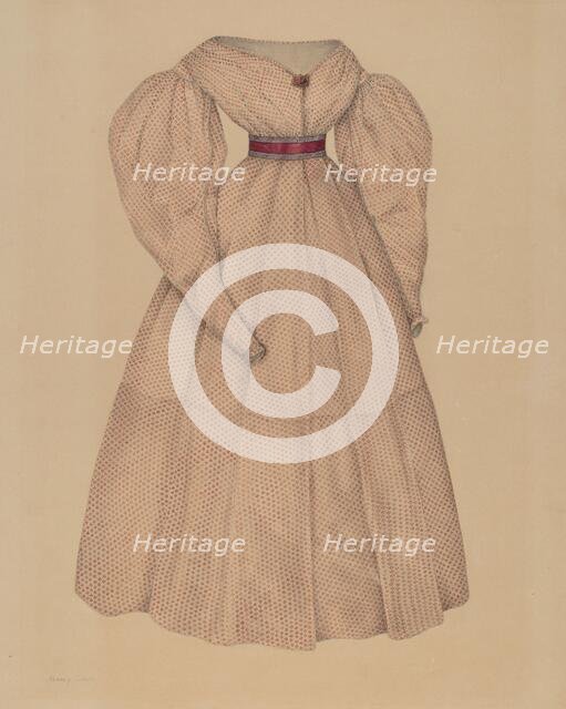 Dress, c. 1938. Creator: Nancy Crimi.