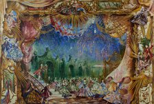 Stage design for the ballet "Cinderella" by Sergei Prokofiev, 1944. Creator: Williams, Pyotr Vladimirovich (1902-1947).