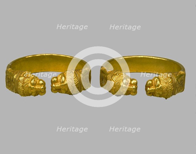 Bracelets, 4th century BC. Artist: Scythian Art  