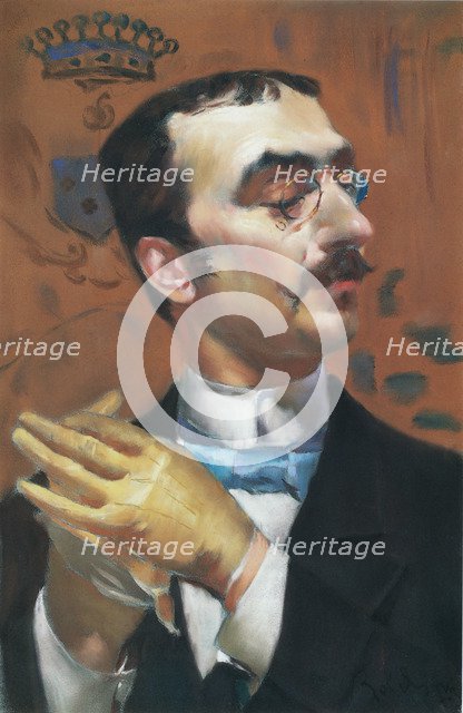 Portrait of Henri de Toulouse-Lautrec. Artist: Boldini, Giovanni (1842-1931)