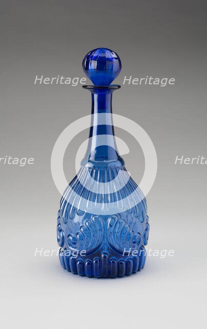 Decanter, c. 1830s. Creator: Boston and Sandwich Glass Company.