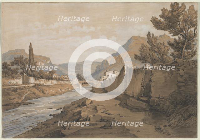 The Neuve River at the End of the Dardenne Valley, 1800s. Creator: Edouard Jean Marie Hostein (French, 1804-1889).