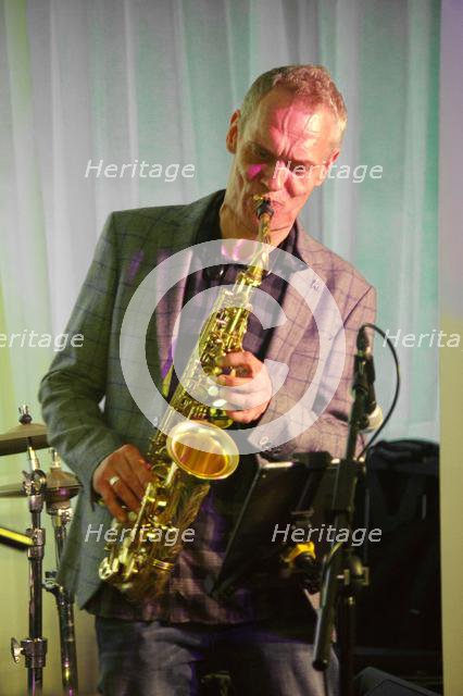 Chris Bowden, Watermill Jazz Club, Dorking, Surrey, 25 June 2019. Creator: Brian O'Connor.