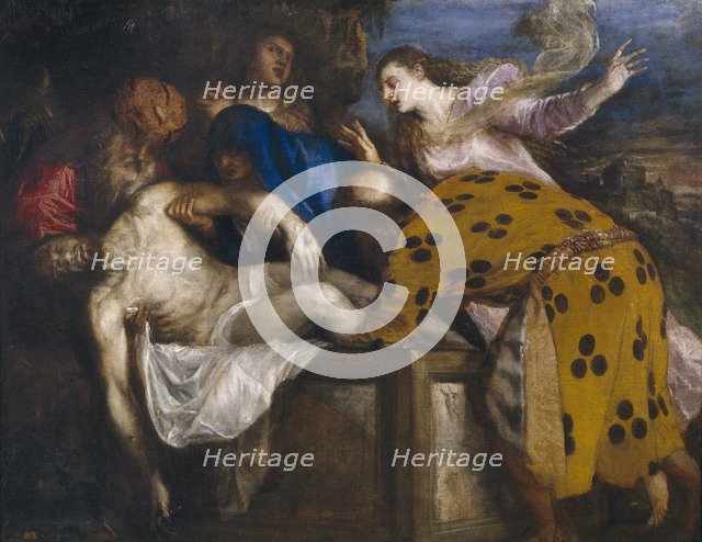 The Entombment of Christ, 1572. Artist: Titian (1488-1576)