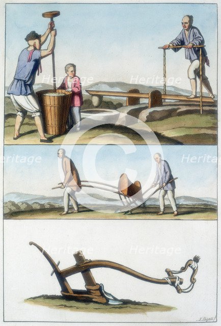 Chinese agriculture, 1825-1835. Artist: Unknown