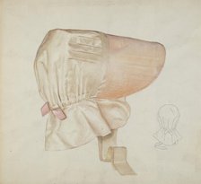 Shaker Bonnet, c. 1936. Creator: Alice Stearns.
